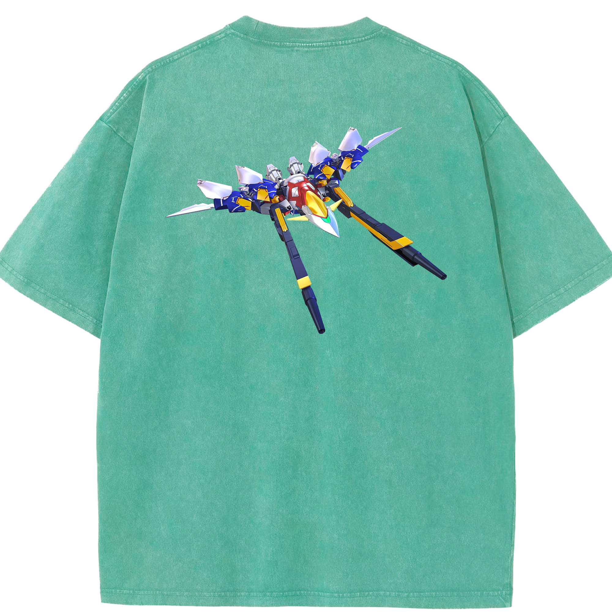 （画像用） 機動戦士ガンダム Mobile Suit Gundam 綿100% ヴィンテージ風 半袖Tシャツ（背面プリント）